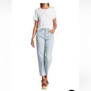 NWT Veronica Beard Blake Crop Jean